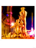 Piazza Navona Night, Rome Prints by Tosh 