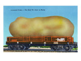 Bangor, Maine, View of the Aroostook Potatoe on a Train Trolley Posters