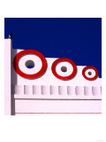 Blue and White, Miami Prints by Tosh 