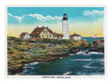Portland, Maine, View of the Portland Headlight Prints