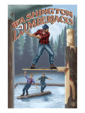 Washington, Washington Lumberjacks Poster