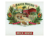Brick House Brand Cigar Box Label Prints