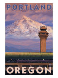 Portland, Oregon, Airport View Prints