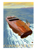 Connecticut, Chris Craft Boat Poster