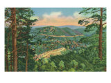 New Mexico, View of the Black Range Hwy between Hot Springs and Silver City Kunstdruck