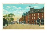 Rutland, Vermont, View of Bardwell and Merchants Row Posters