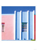 Blue and Pink, Miami Prints by Tosh 