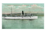 Tacoma, WA, View of Indianapolis-Tacoma-Seattle Steamer in Commencement Bay Prints