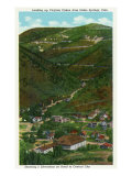Idaho Springs, Colorado, Looking Up Virginia Canyon showing Road to Central City Poster
