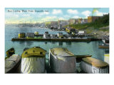 Evansville, Indiana, View of the Boat Landing at the Waterfront Posters