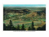 Colorado, Lookout Mountain Aerial View of Golden and Table Mountains Posters