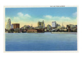 Buffalo, New York, View of the City Skyline from the Harbor Posters