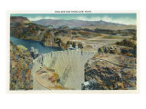 Hoover Dam, Nevada, Aerial View of Dam from Elks' Point Posters