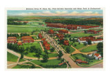 Fort Knox, Kentucky, Aerial View of the Entrance Drive, 1st Cavalry Barracks Prints
