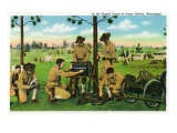 Camp Shelby, Mississippi, View of Soldiers in the Signal Corps Poster
