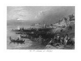 Montreal, Quebec, Canada, View of the St. Lawrence River from the City Lámina