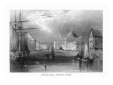 Boston, Massachusetts, Exterior View of Faneuil Hall from the Water Prints