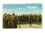 Camp Shelby, Mississippi, View of Soldiers Receiving Orders Print