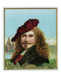 Rembrandt Brand Cigar Box Label, Famous Dutch Painter Poster