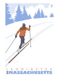 Cross Country Skier, Leominster, Massachusetts Poster