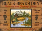 Black Bears Den Posters par Debi Hron