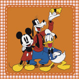 The Classic Gang: Mickey Mouse, Goofy, and Donald Duck Prints
