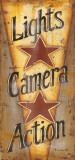 Lights Camera Action Poster von Kim Lewis