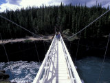 Bridge Spans Miles Canyon on Yukon River, Whitehorse, Yukon, Canda Lámina fotográfica por Paul Souders