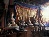 Temple Interior Mustang, Nepal Photographic Print by Vassi Koutsaftis