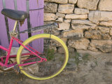 Colorful Bicycle on Salt Cay Island, Turks and Caicos, Caribbean Lámina fotográfica por Walter Bibikow Colorful Bicycle on Salt Cay Island, Turks and Caicos, Caribbean Lámina fotográfica por Walter Bibikow