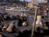 Floating Market in Can Tho, Vietnam Photographic Print by Keren Su