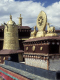Symbol of Reincarnation and the Victoria Tower, Jokhang, Tibet Photographic Print by Keren Su