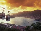 Overview of Town and Harbor, Charlotte Amalie, St. Thomas, Caribbean Photographie par Robin Hill