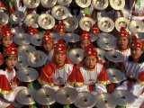 Cymbals Performance at Chinese New Year Celebration, Beijing, China Photographic Print by Keren Su