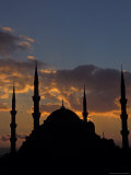 Blue Mosque at Night, Istanbul, Turkey Photographic Print by Keren Su