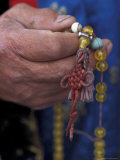 Mongolian Buddhist Holding a Rosary, Ulaan Baatar Photographic Print by Keren Su