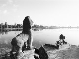 Sras Srang Royal Reservoir, Angkor, Cambodia Photographic Print by Walter Bibikow