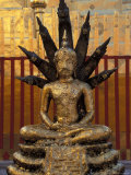 Gold Leafed Idol at Wat Doi Suthep, Chiang Mai, Thailand Photographie par Claudia Adams