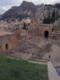 Greek Theater in Taormina, Sicily, Italy Photographie par Connie Ricca