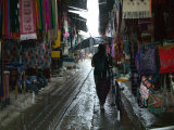 Street Lined with Souvenir Shops, Antigua, Guatemala Photographic Print by Keren Su