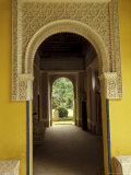 Carved Plaster above Arch in Casa de Pilatos Palace, Sevilla, Spain Photographic Print by John & Lisa Merrill