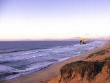 Hang Gliding off Beach in Monterey, California, USA Photographic Print by Georgienne Bradley