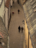 Old Town Street from Michael Tower, Bratislava, Slovakia Photographic Print by Walter Bibikow