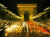 Avenue des Champs-Elysees, Arch of Triumph, Paris, France Photographie par David Barnes