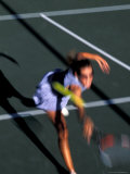 Woman Playing Tennis, Colorado, USA Photographic Print by Lee Kopfler