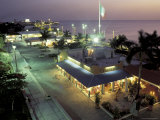 Night Scenic, San Miguel, Cozumel Island, Quintana Roo, Mexico Photographic Print by Robin Hill