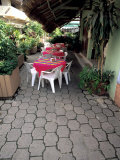 Sidewalk Cafe in Acapulco, Mexico Photographic Print by Terry Eggers