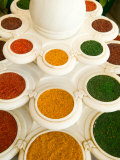 Bowls of Spices from Above, Agra, India Photographic Print by Bill Bachmann