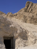 Landscape and Family-Member Tomb Opening in Valley of the Queens, Luxor, Egypt Photographic Print by Cindy Miller Hopkins