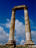 Corinthian Columns, Roman Temple and The Temple of Hercules, The Citadel, Amman, Jordan Photographic Print by Cindy Miller Hopkins